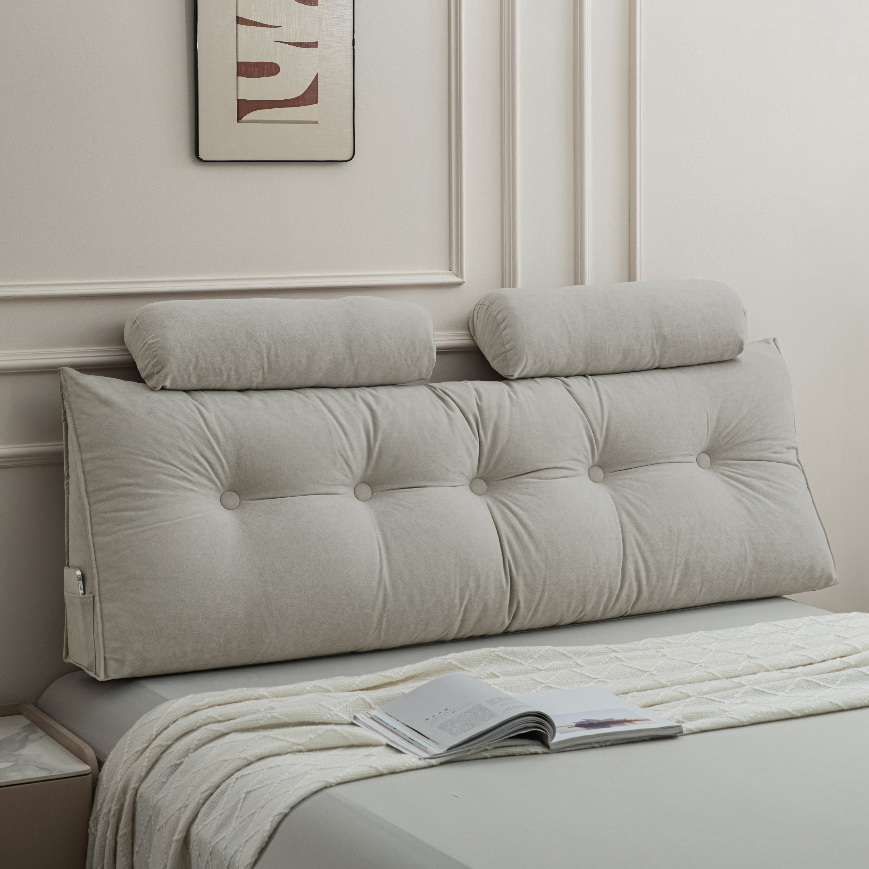 Premium Headboard Pillow | Bed Rest Cushion