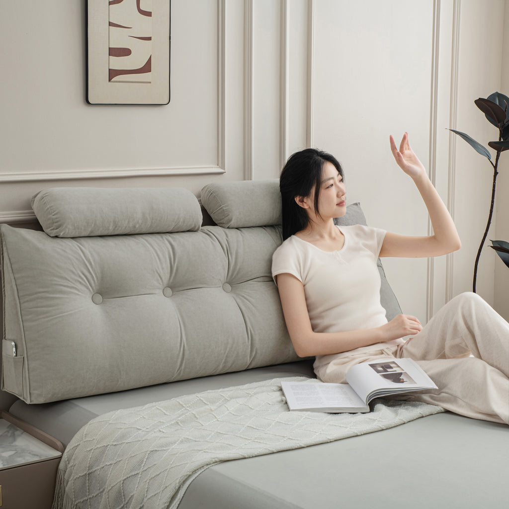 Headboard Pillow King Wedge Pillow Headboard Reading Long Triangle Bed Pillow