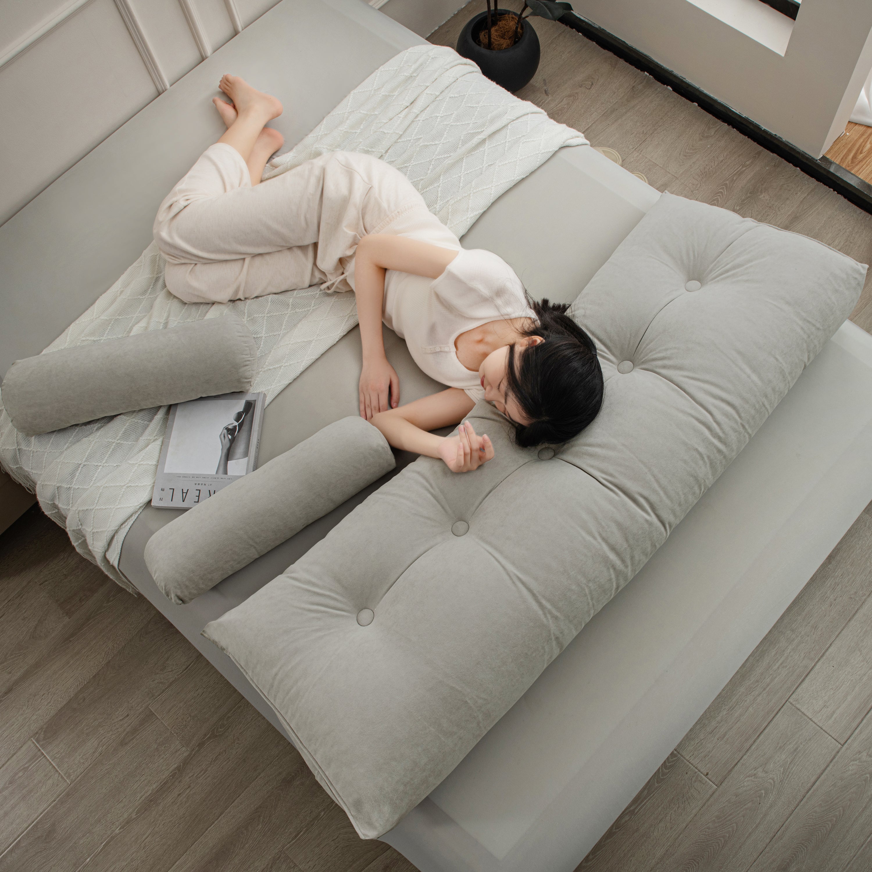 Premium Headboard Pillow | Bed Rest Cushion