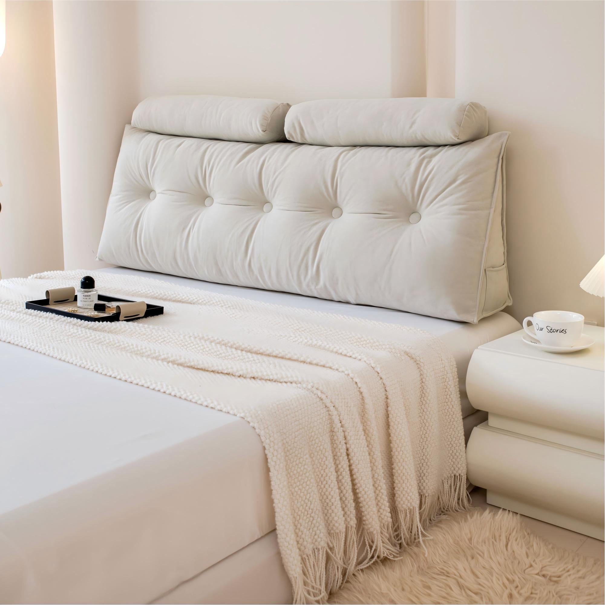 Premium Headboard Pillow | Bed Rest Cushion
