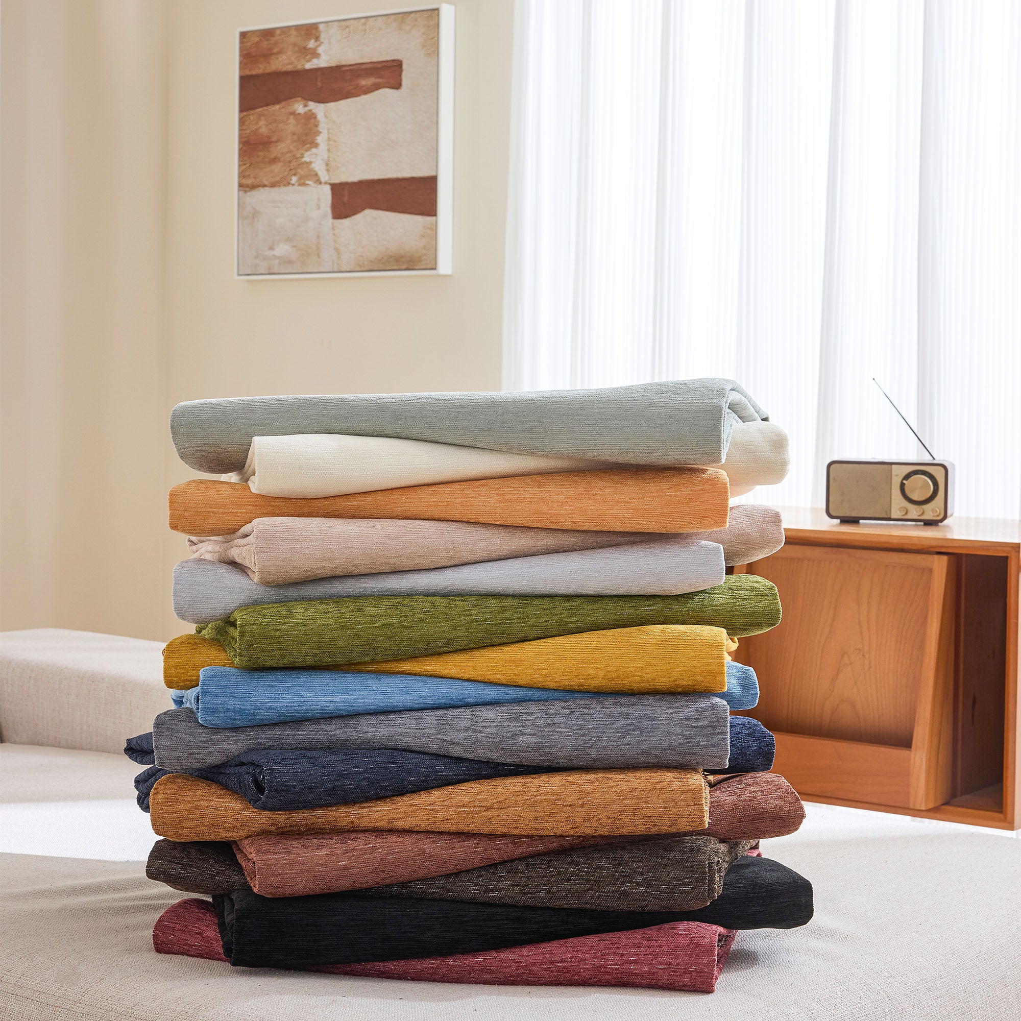 Chenille Sofa Cover | Washable Couch Cover