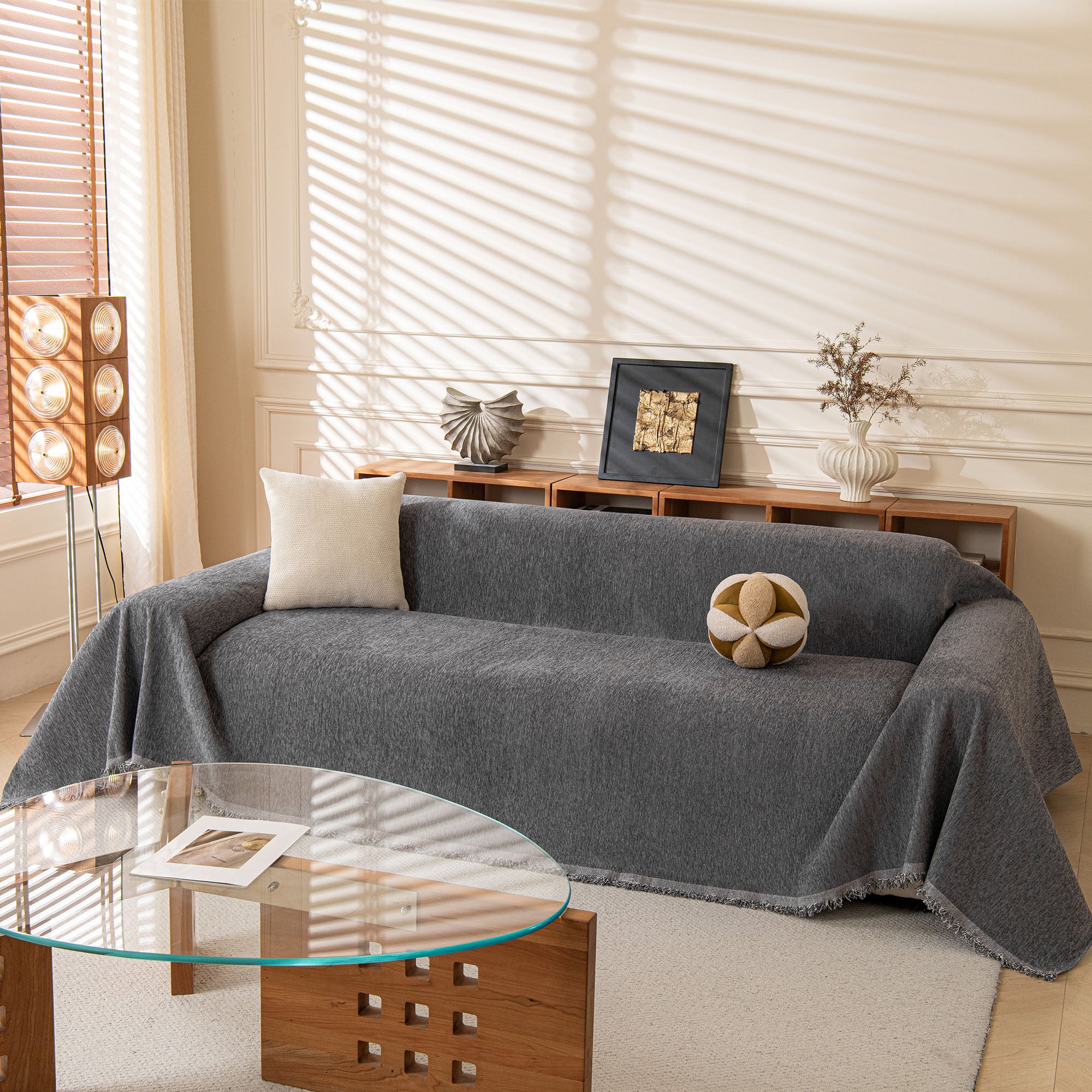 Chenille Sofa Cover | Washable Couch Cover