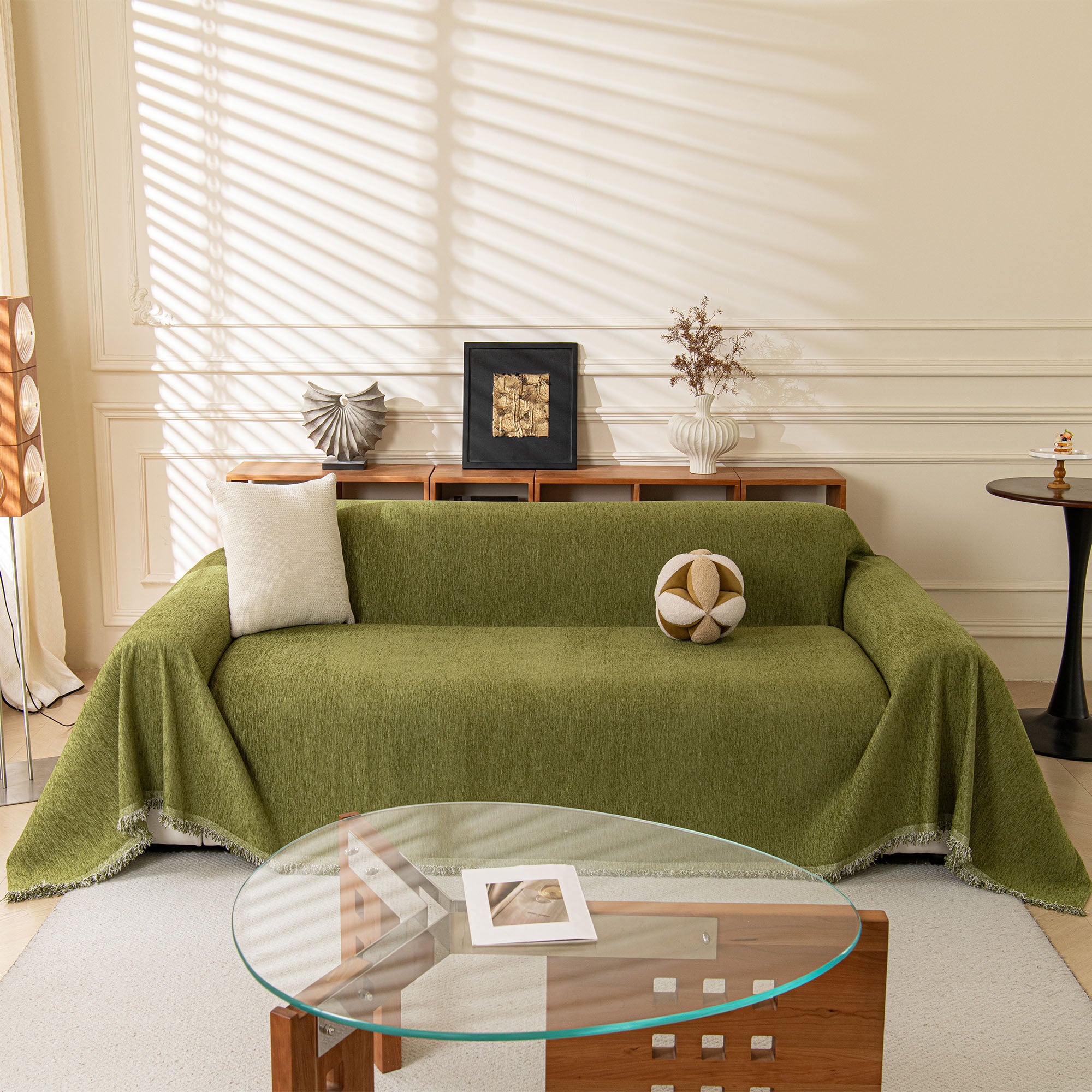 Chenille Sofa Cover | Washable Couch Cover