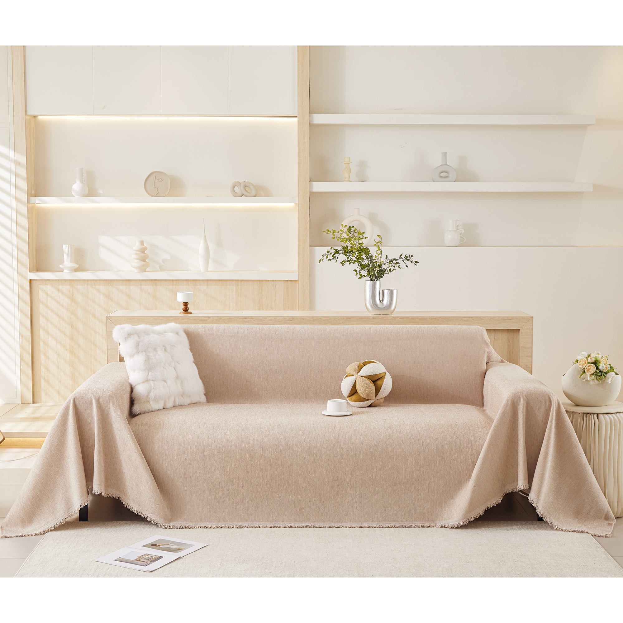 Chenille Sofa Cover | Washable Couch Cover