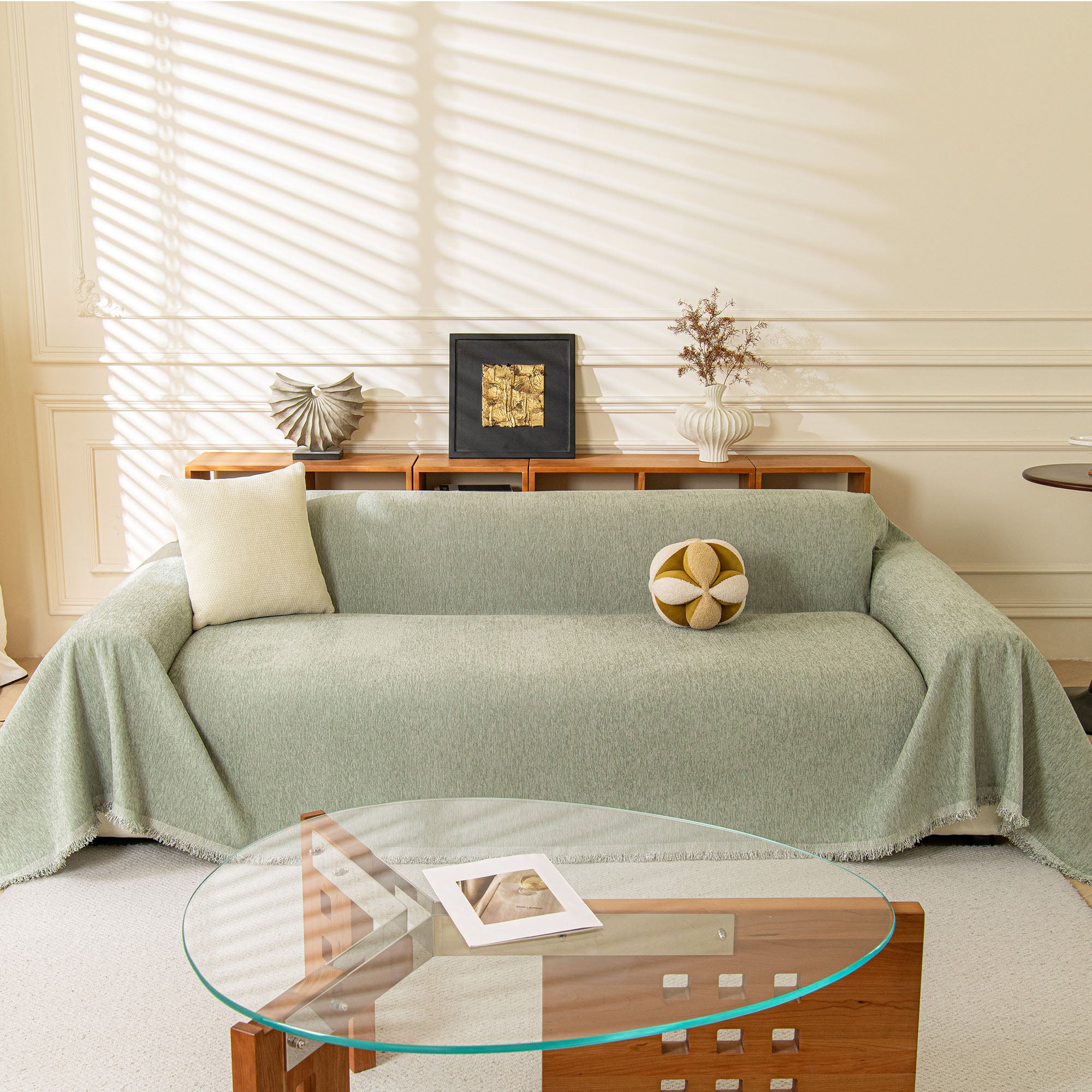 Chenille Sofa Cover | Washable Couch Cover